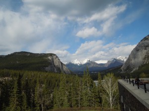 from the Rundle Lounge of the Fairmont Banff Springs Hotel